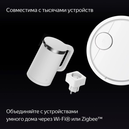 Умная колонка Яндекс.Станция Дуо Макс с Алисой, с Zigbee, 60Вт. Цвет: чёрный