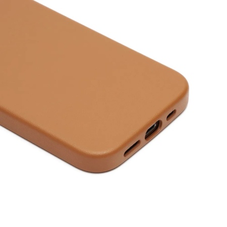 Чехол K-DOO Noble Collection Magsafe для iPhone 15, кожа. Цвет: коричневый