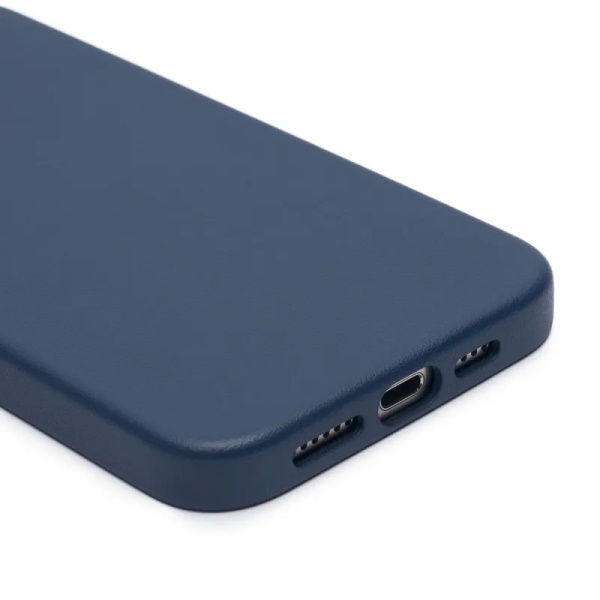 Чехол K-DOO Noble Collection Magsafe для iPhone 15, кожа. Цвет: темно-синий