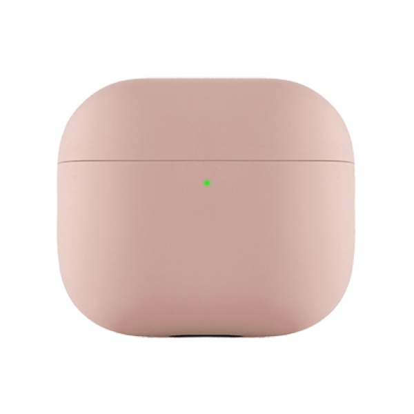 Чехол защитный Ubear для Airpods 3, усиленный силикон. Цвет: светло-розовый