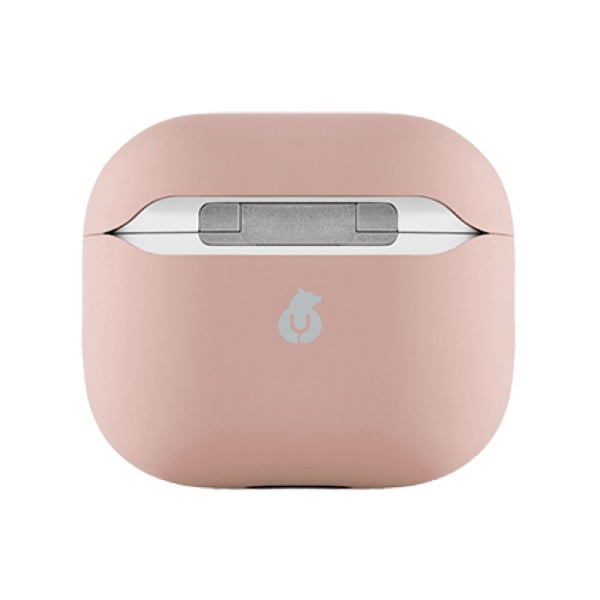 Чехол защитный Ubear для Airpods 3, усиленный силикон. Цвет: светло-розовый