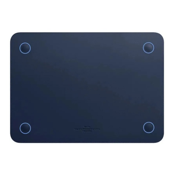 Чехол кожаный WIWU Skin New Pro 2 Leather Sleeve Skin Pro II для MacBook Pro 14". Цвет: синий