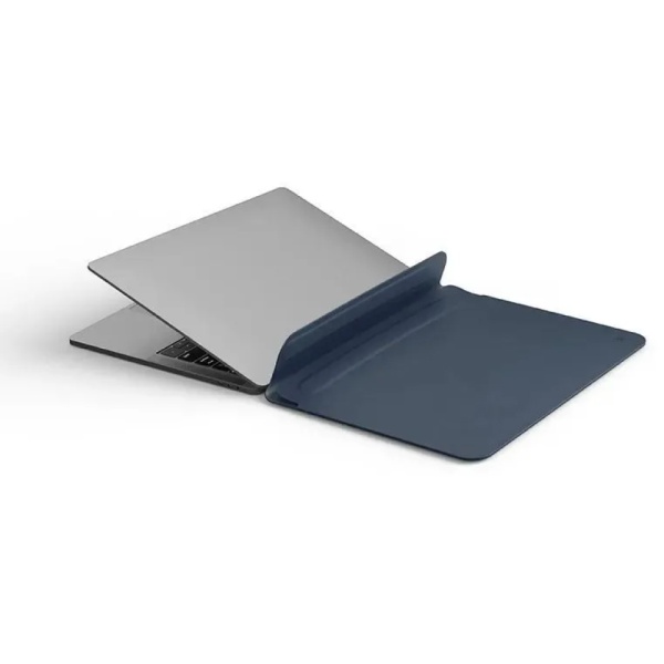 Чехол кожаный WIWU Skin New Pro 2 Leather Sleeve Skin Pro II для MacBook Pro 14". Цвет: синий