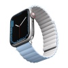 Ремешок силиконовый Uniq Revix reversible Magnetic для Apple Watch 38мм/40мм. Цвет: белый/синий