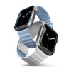 Ремешок силиконовый Uniq Revix reversible Magnetic для Apple Watch 38мм/40мм. Цвет: белый/синий