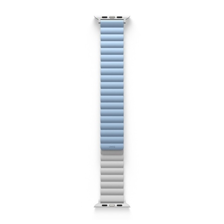 Ремешок силиконовый Uniq Revix reversible Magnetic для Apple Watch 38мм/40мм. Цвет: белый/синий