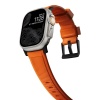 Ремешок Nomad Rugged Strap для Apple Watch 42/44/45/49мм. Цвет: оранжевый/черный